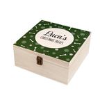 Personalised Dog Christmas Treats Wooden Box