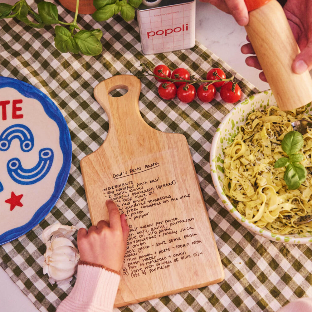 Personalised Hand Written Recipe Paddle Board