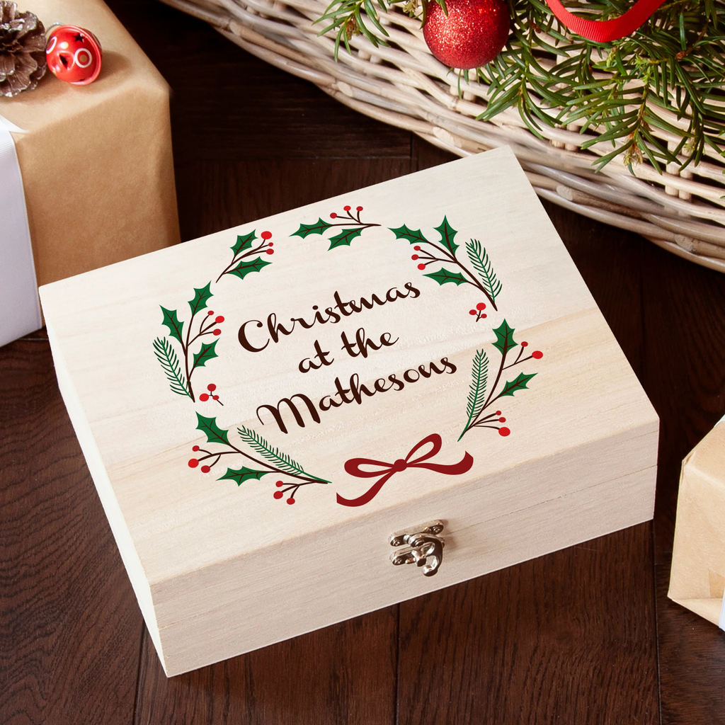 Personalised Jolly Holly Christmas Eve Box
