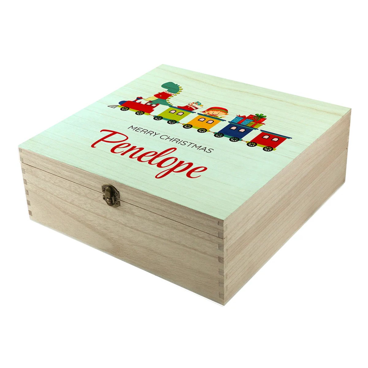 Personalised Christmas Train Christmas Box