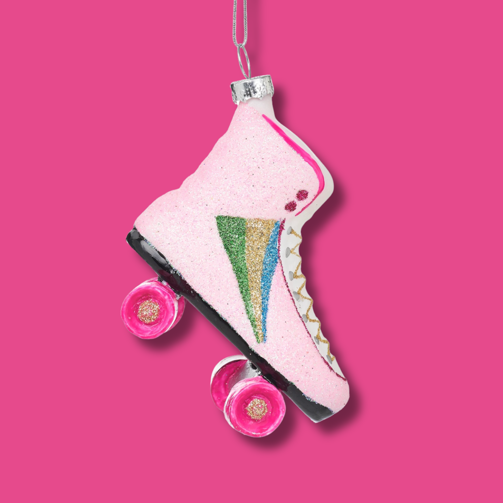 Retro Roller Skate Christmas Bauble