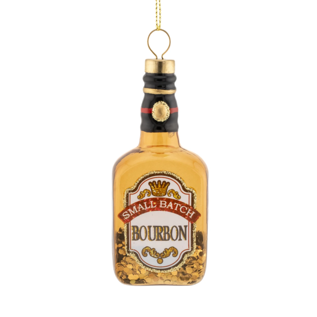 Bourbon Whiskey Bottle Christmas Bauble