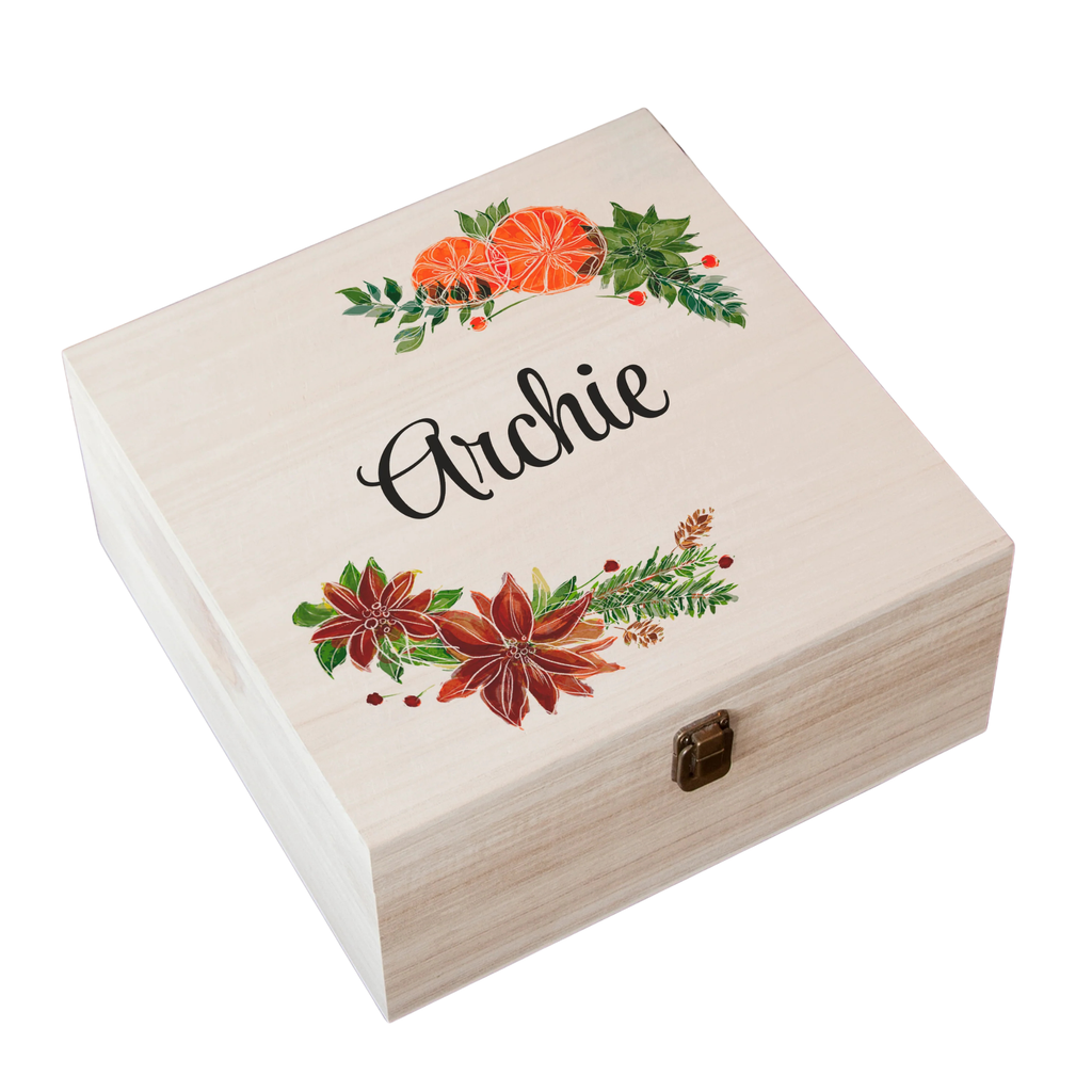 Personalised Festive Garland Christmas Eve Box