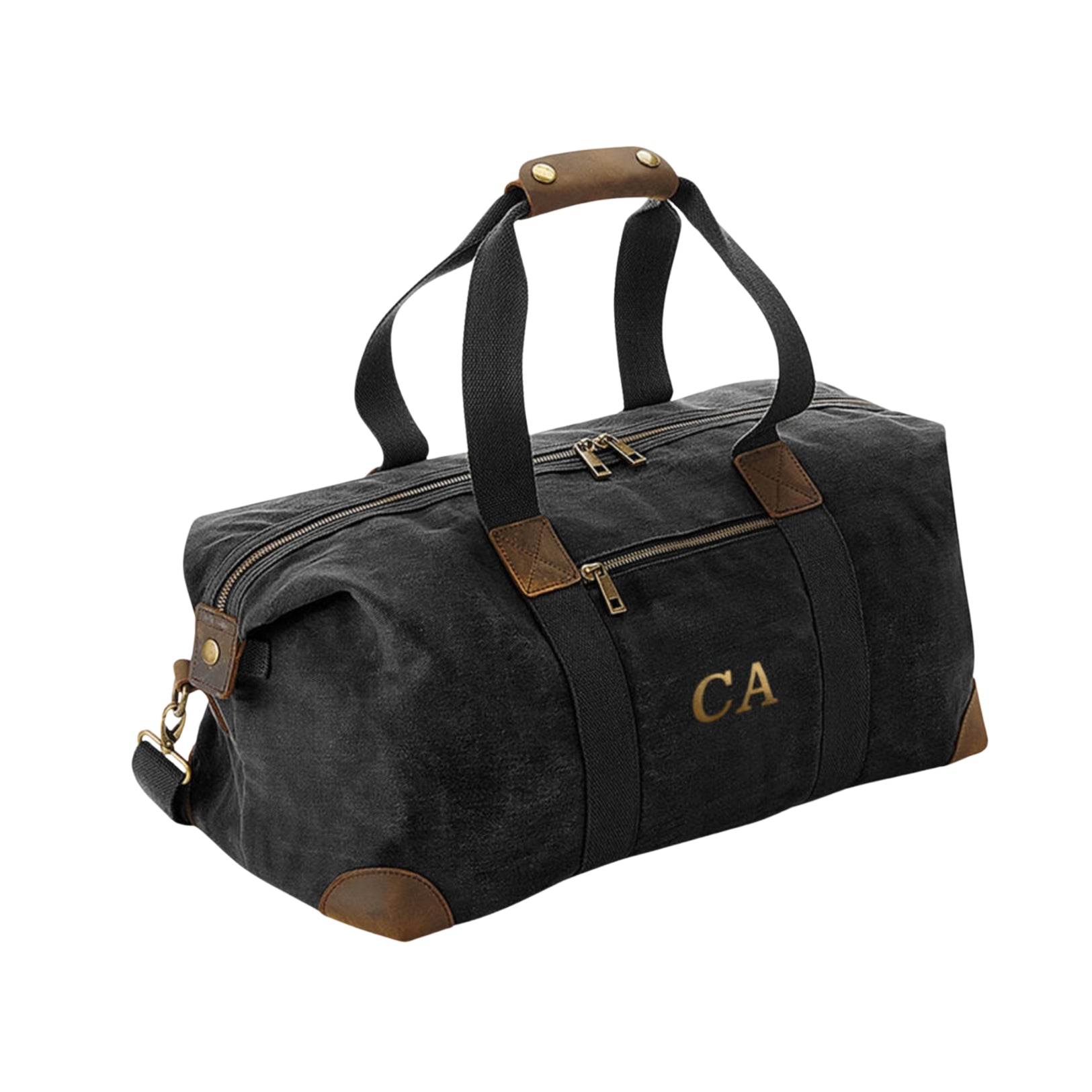Monogrammed Luxury Waxed Canvas Holdall