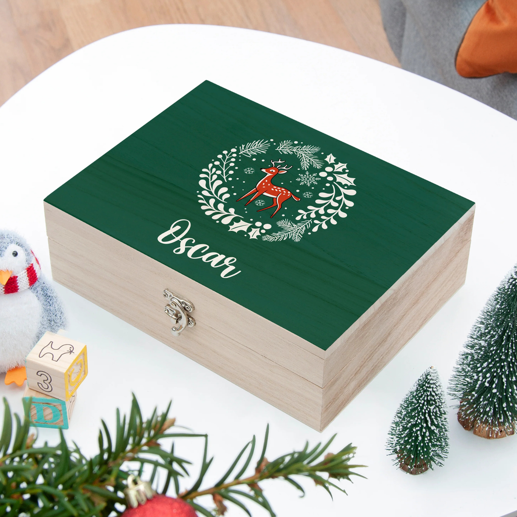 Personalised Woodland Deer Christmas Eve Box