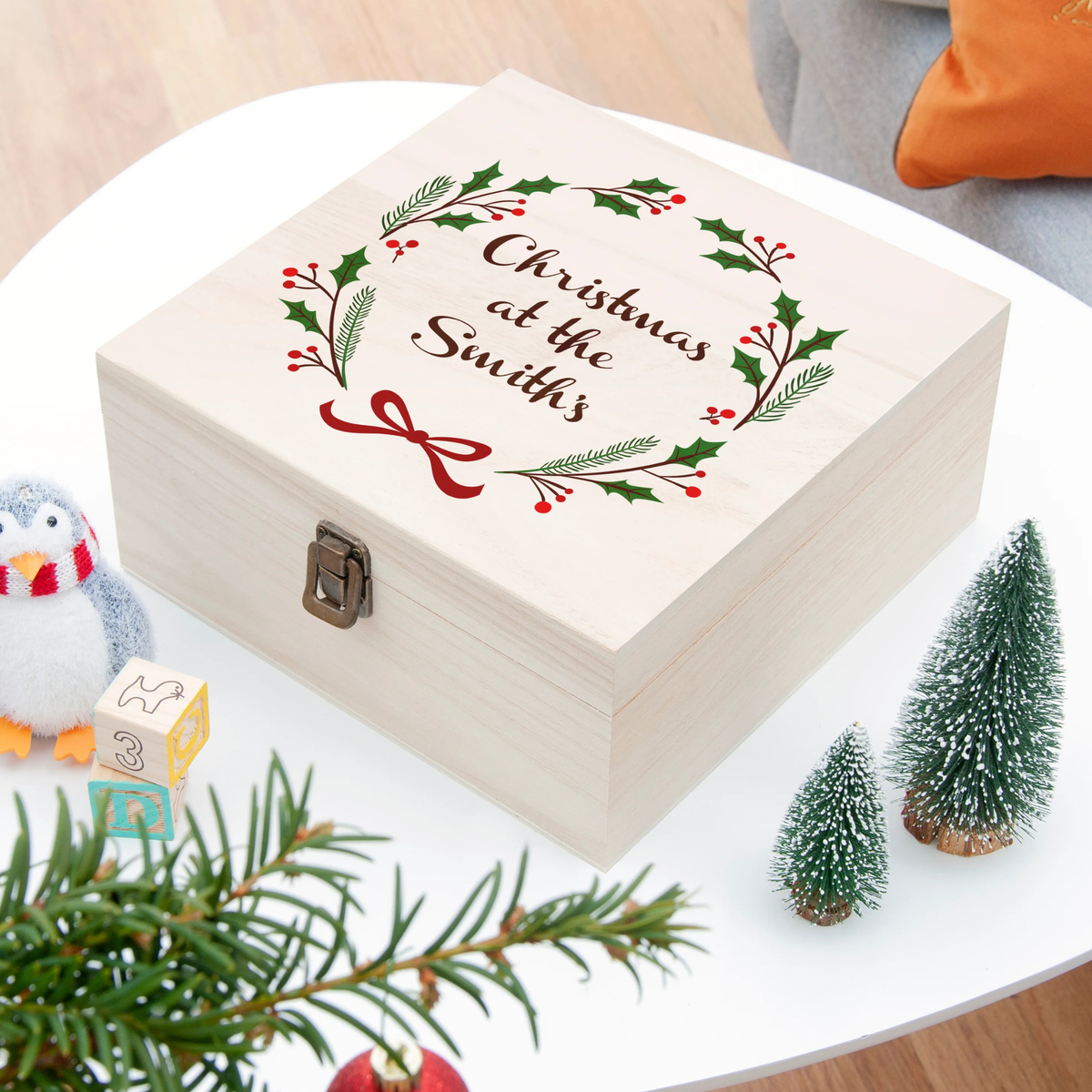 Personalised Jolly Holly Christmas Eve Box