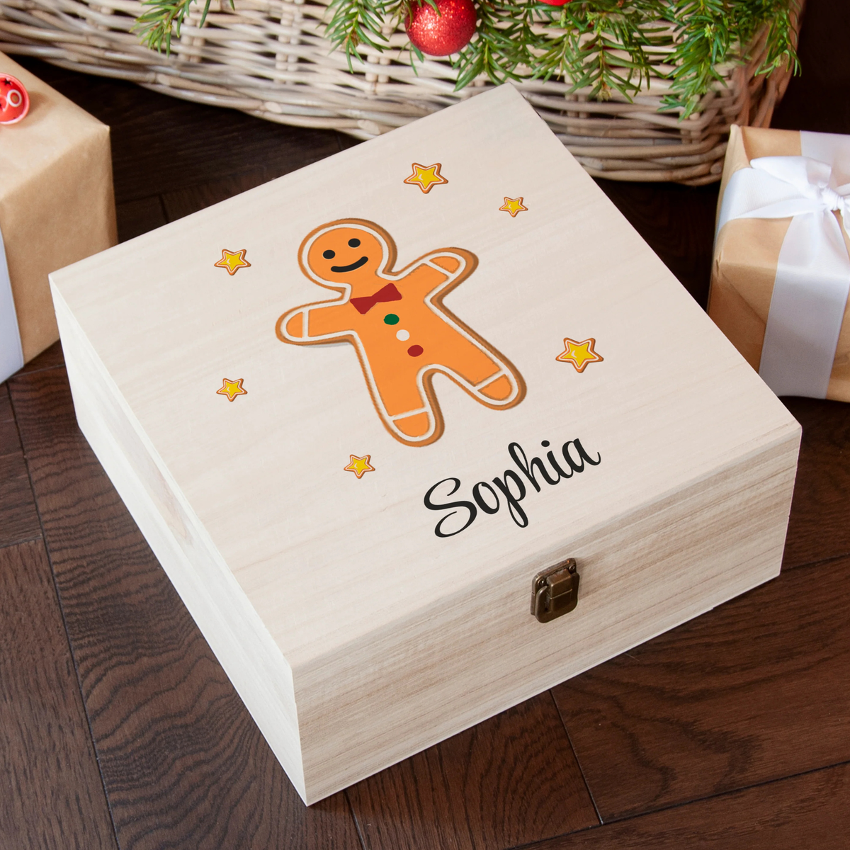 Personalised Gingerbread Man Christmas Eve Box