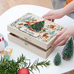 Personalised Woodland Animals Christmas Box