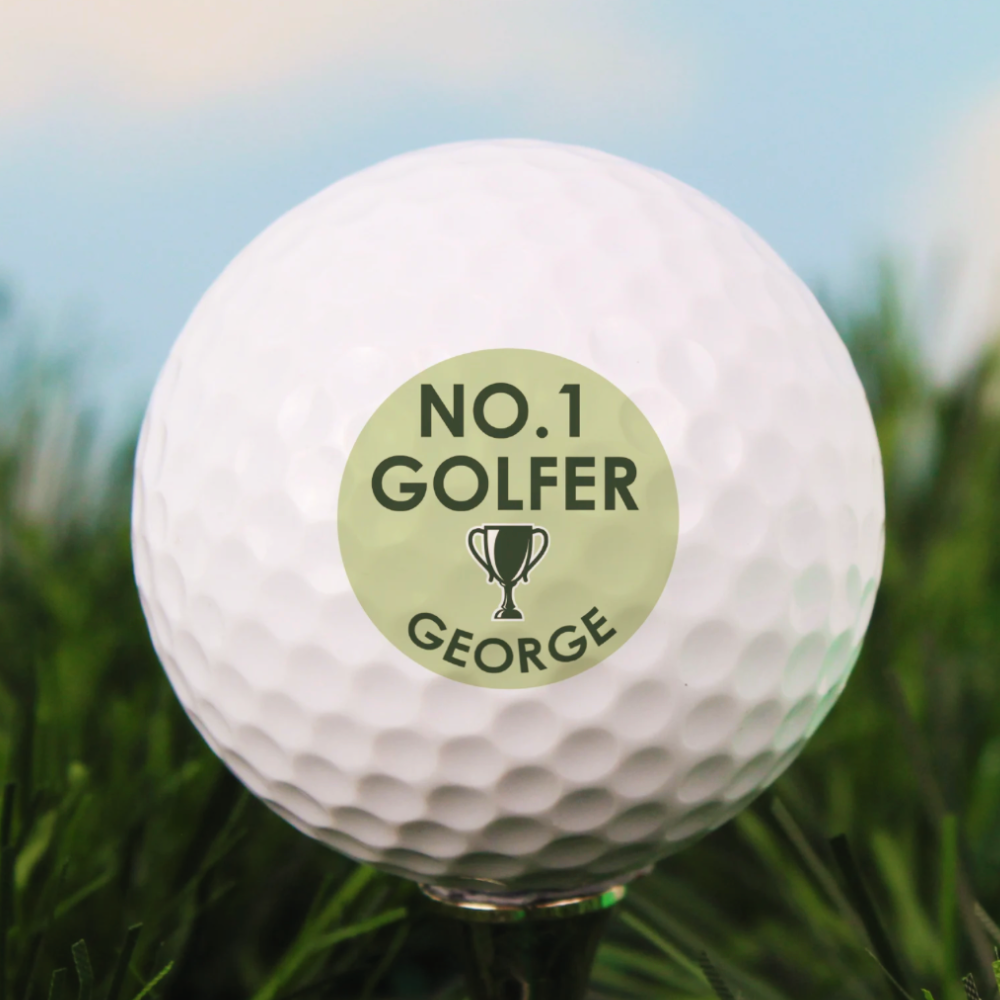 Personalised No.1 Golfer Golf Ball
