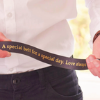 Personalised Leather Belt with Secret Message