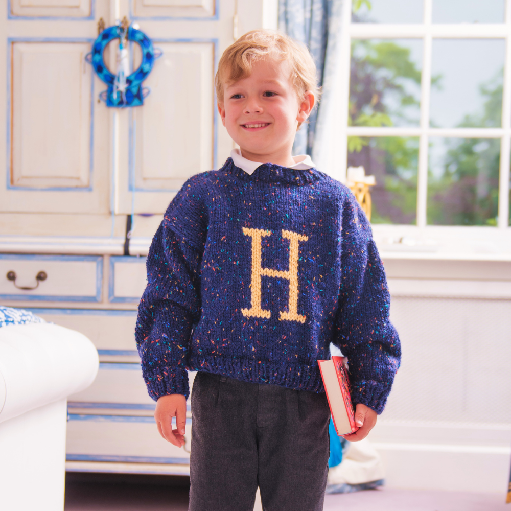 Hand Knitted Personalised Letter Jumper