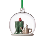 Personalised Glass Dome Gardener Christmas Decoration