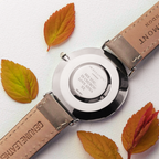Personalised Men's Elie Beaumont Ash Leather Watch