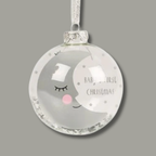 Baby's First Christmas Moon and Stars Bauble