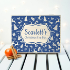 Personalised Festive Pattern Christmas Eve Box