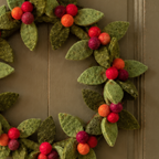 Handmade Felt Christmas Berry Wreath