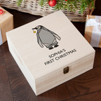 Personalised Baby Penguin Christmas Eve Box
