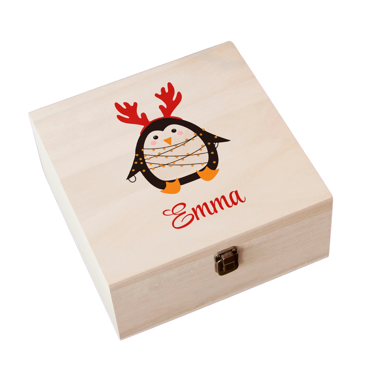 Personalised Festive Penguin Christmas Eve Box