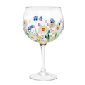 Dainty Daisy Hand-Painted Gin Glass