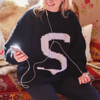 Personalised Hand Knitted Letter Sweater