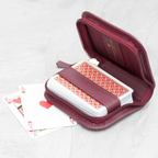 Personalised Leather Playing Card Case