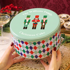 Personalised Nutcracker Harlequin Cake Tin
