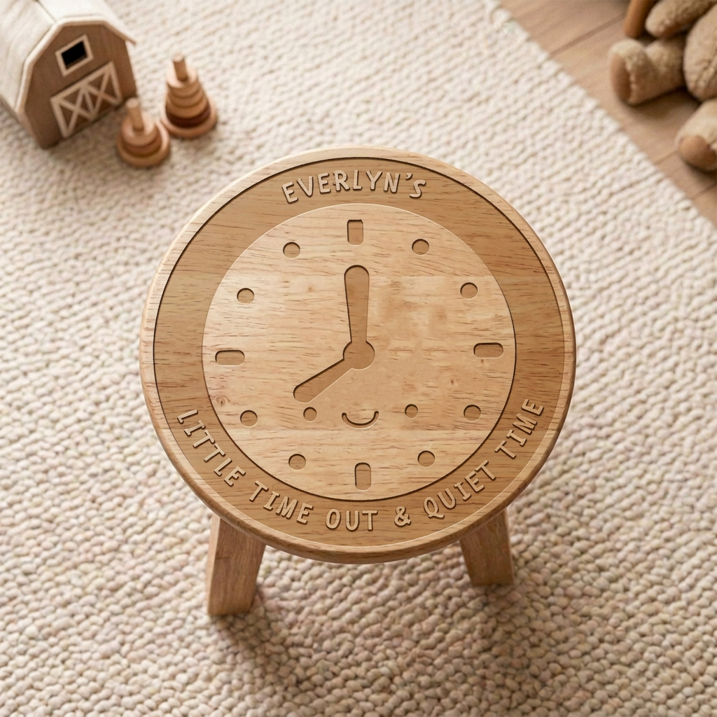 Personalised Time Out Stool for Kids