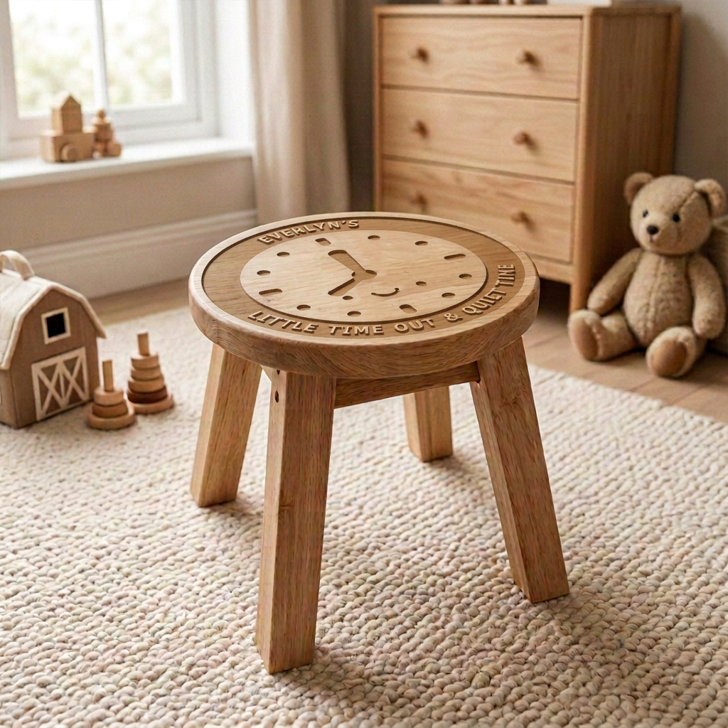 Personalised Time Out Stool for Kids