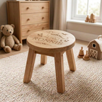 Personalised Wooden Dinosaur Stool for Kids