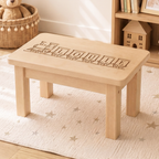 Personalised Wooden Name Train Carriage Stool for Kids