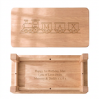 Personalised Wooden Name Train Carriage Stool for Kids