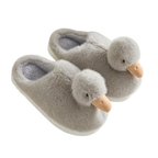 Personalised Grey Duckling Slippers