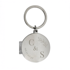 Personalised Foliage Couples Photo Keyring