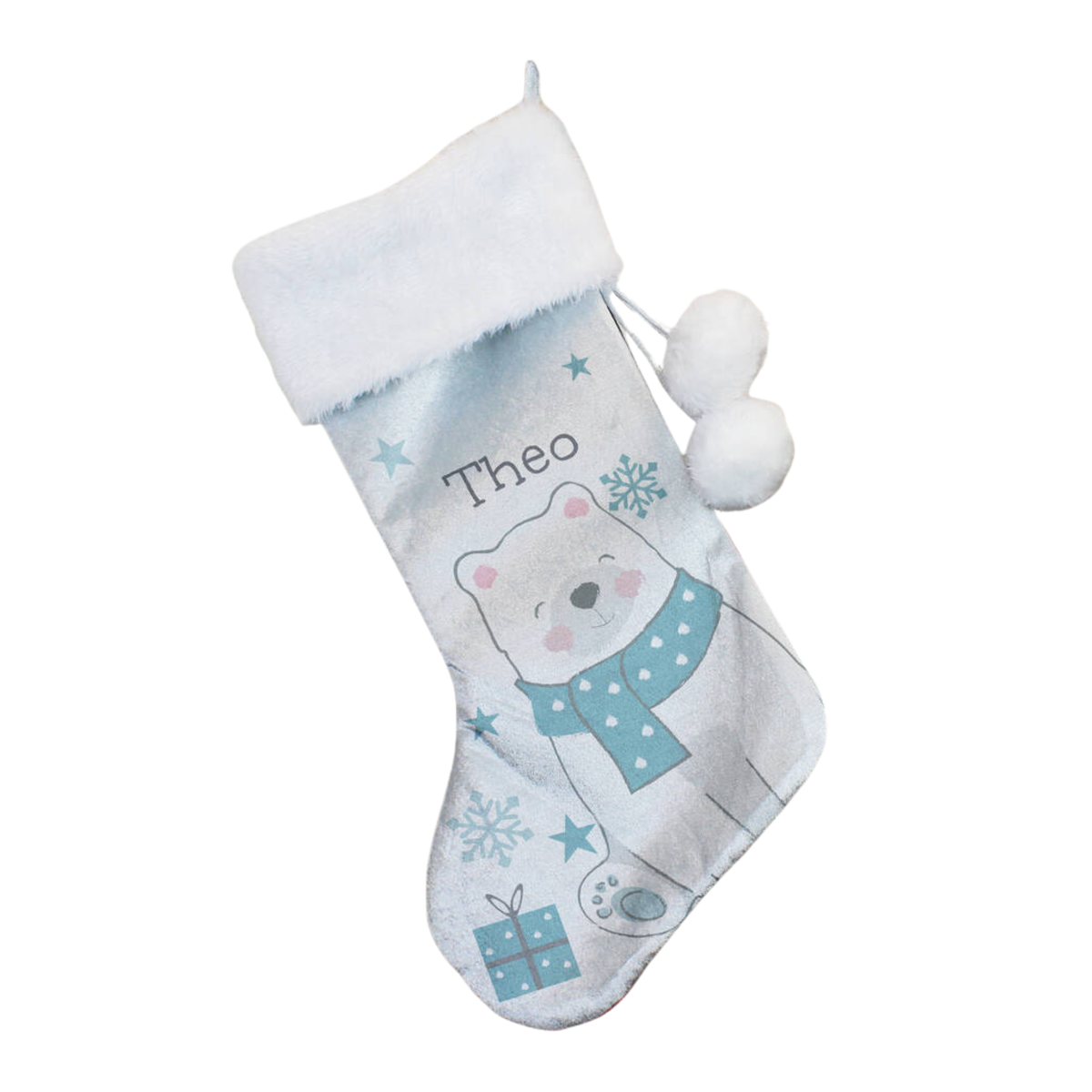 Personalised Polar Bear Christmas Stocking