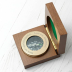 Personalised Brass Compass