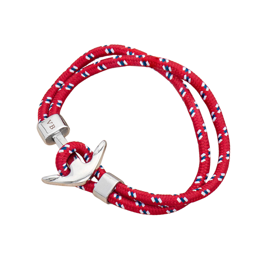 Personalised Men's Nautical Anchor Bracelet
