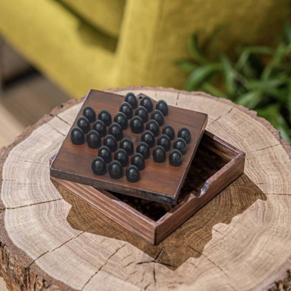 Personalised Wooden Solitaire Game