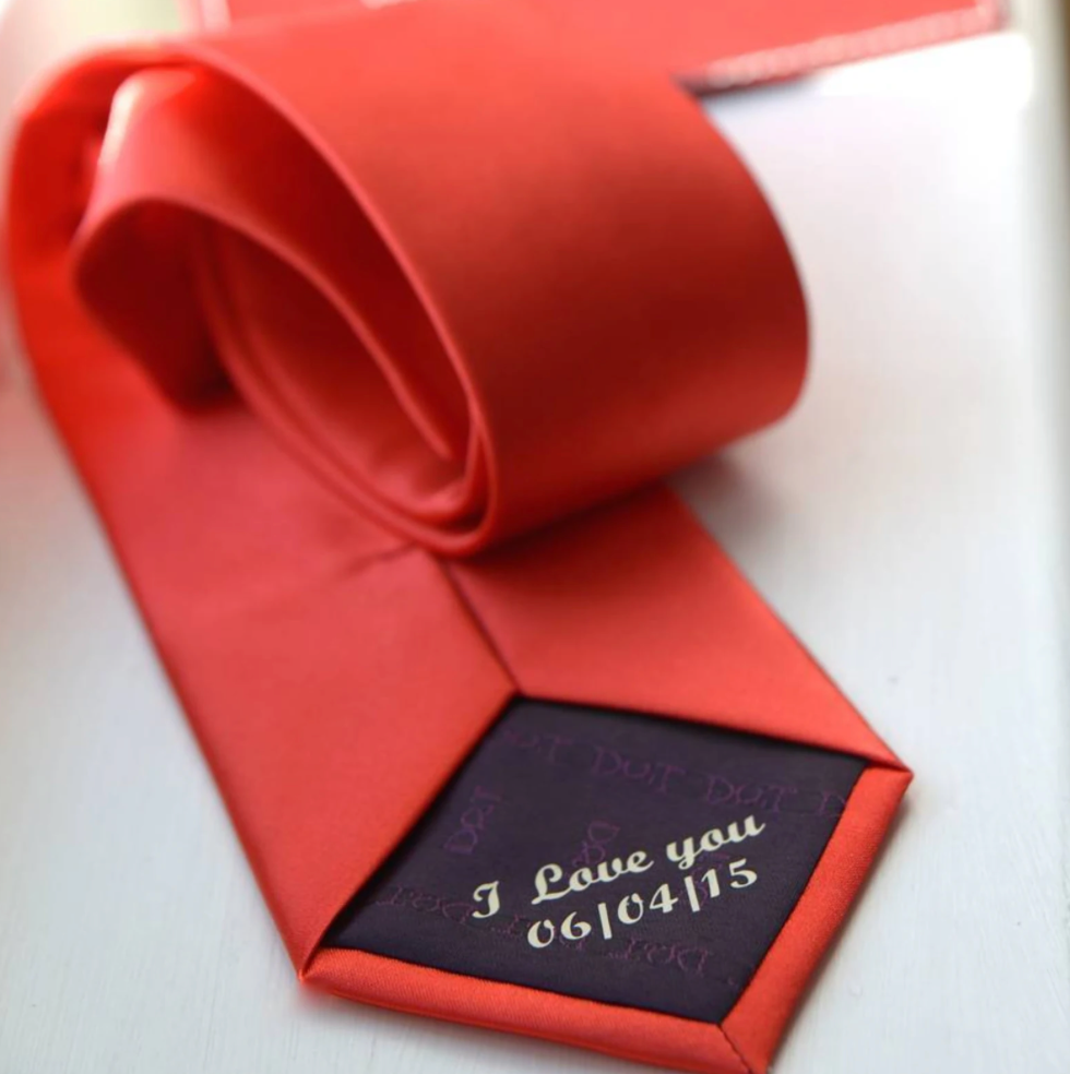 Personalised Hidden Message Tie