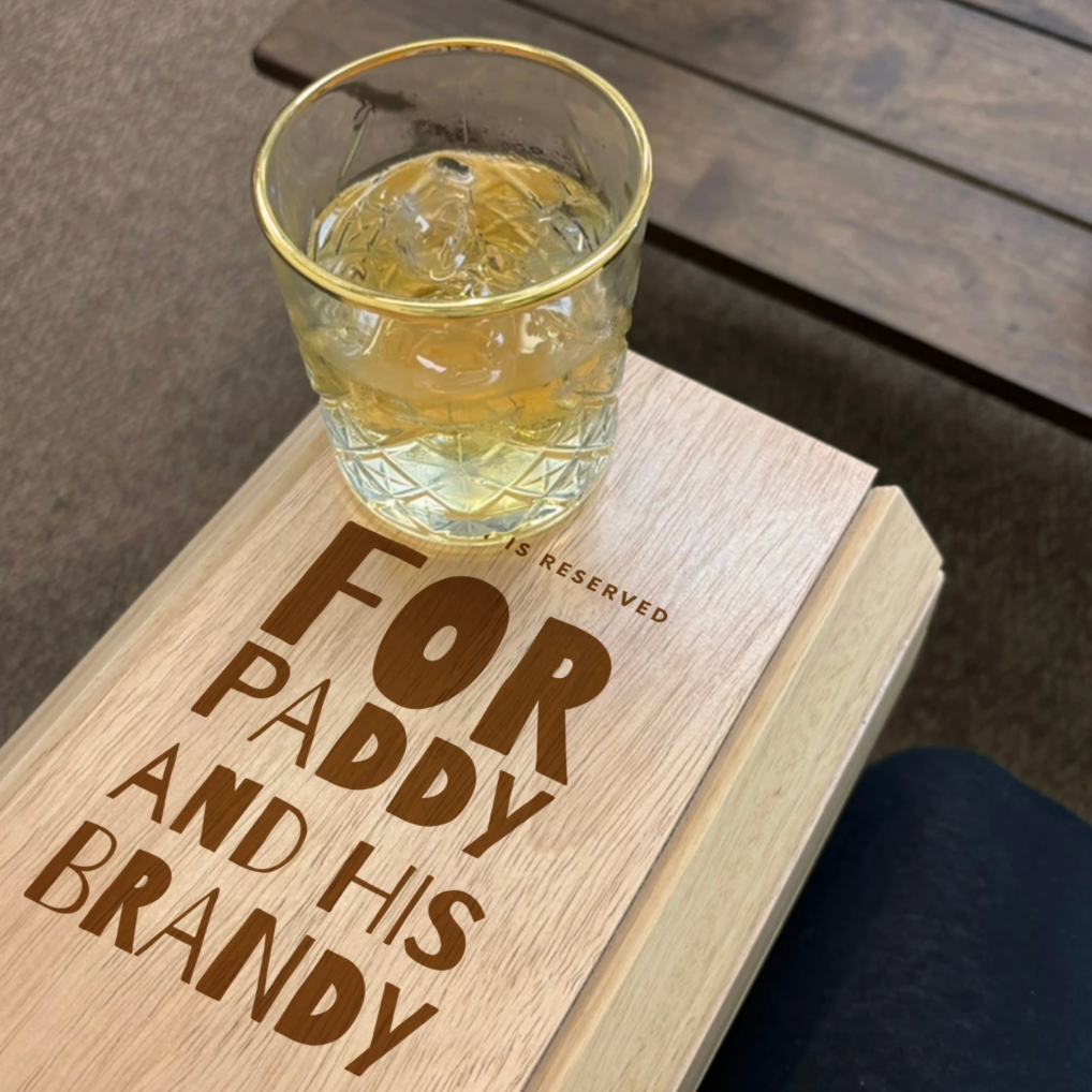 Personalised Wooden Sofa Tray