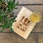 Personalised Wooden Sofa Tray