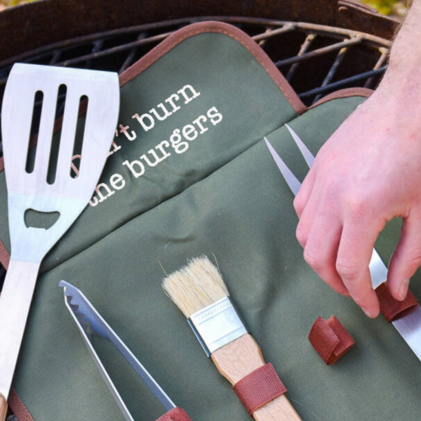 Personalised Canvas BBQ Tool Set