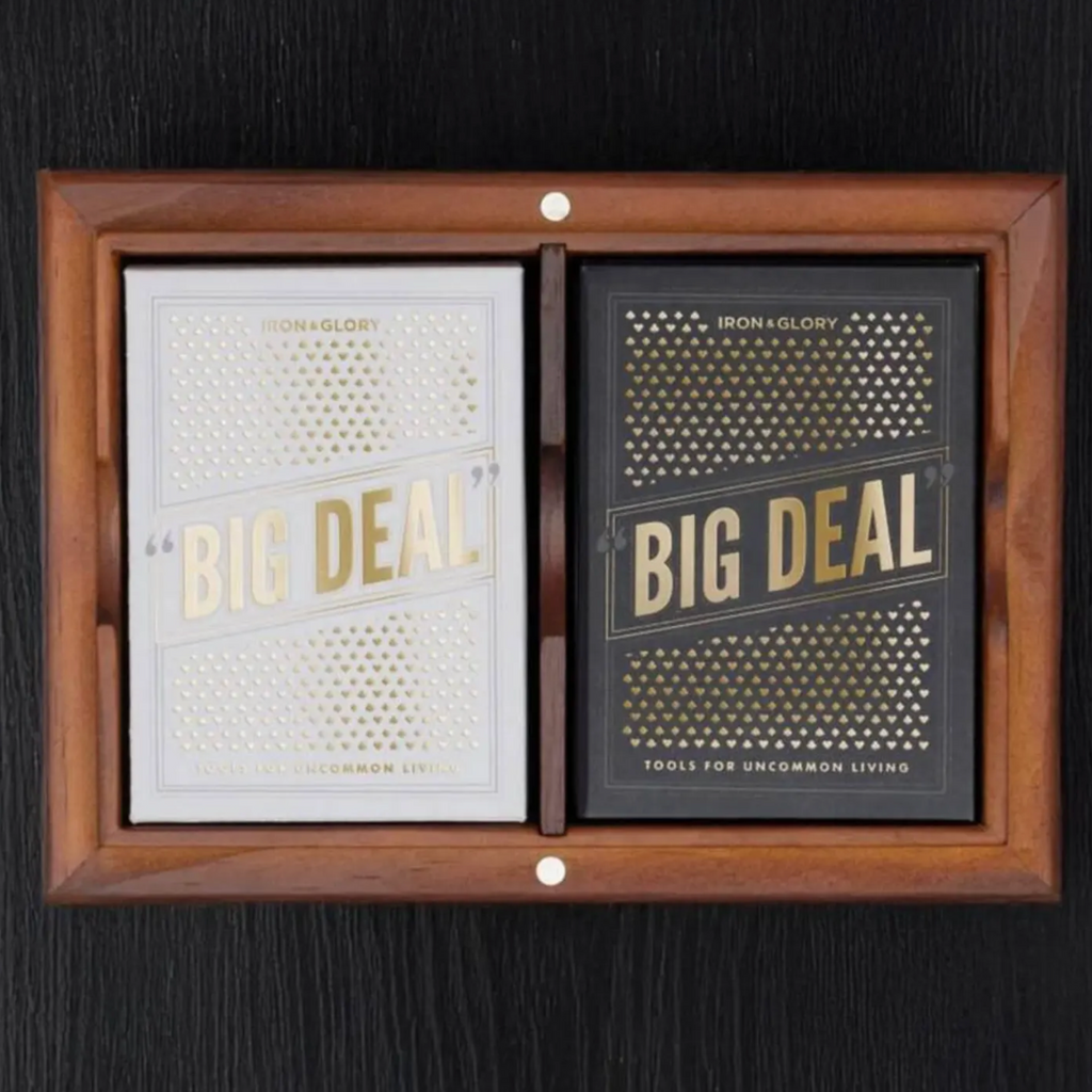 The Big Deal Personalised Wood Playing Card Box