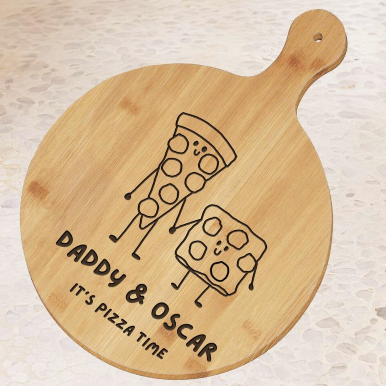 Personalised Pizza Family Board