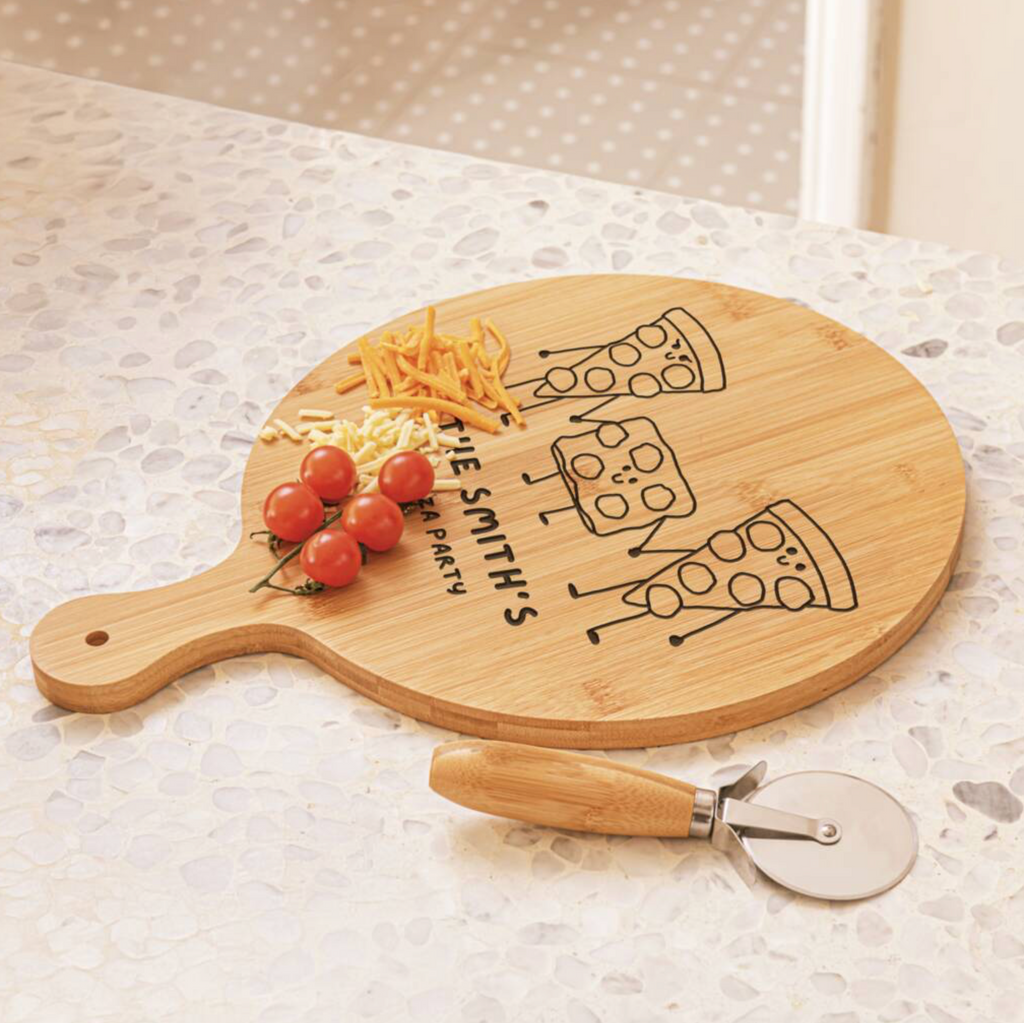 Personalised Pizza Family Board