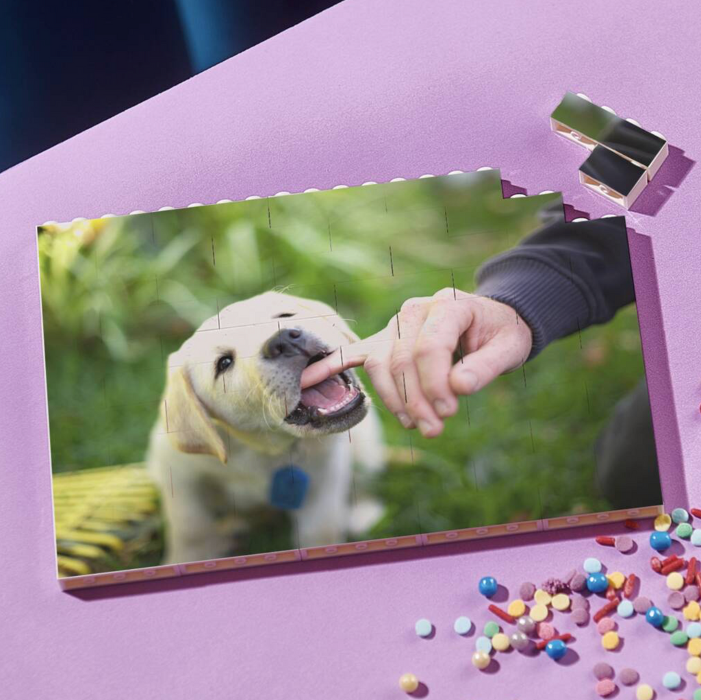 Personalised Pet Building Brick Photo Puzzle