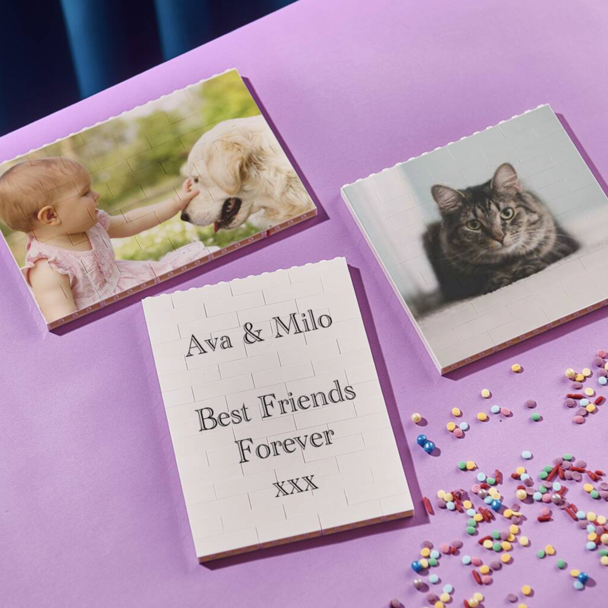 Personalised Pet Building Brick Photo Puzzle