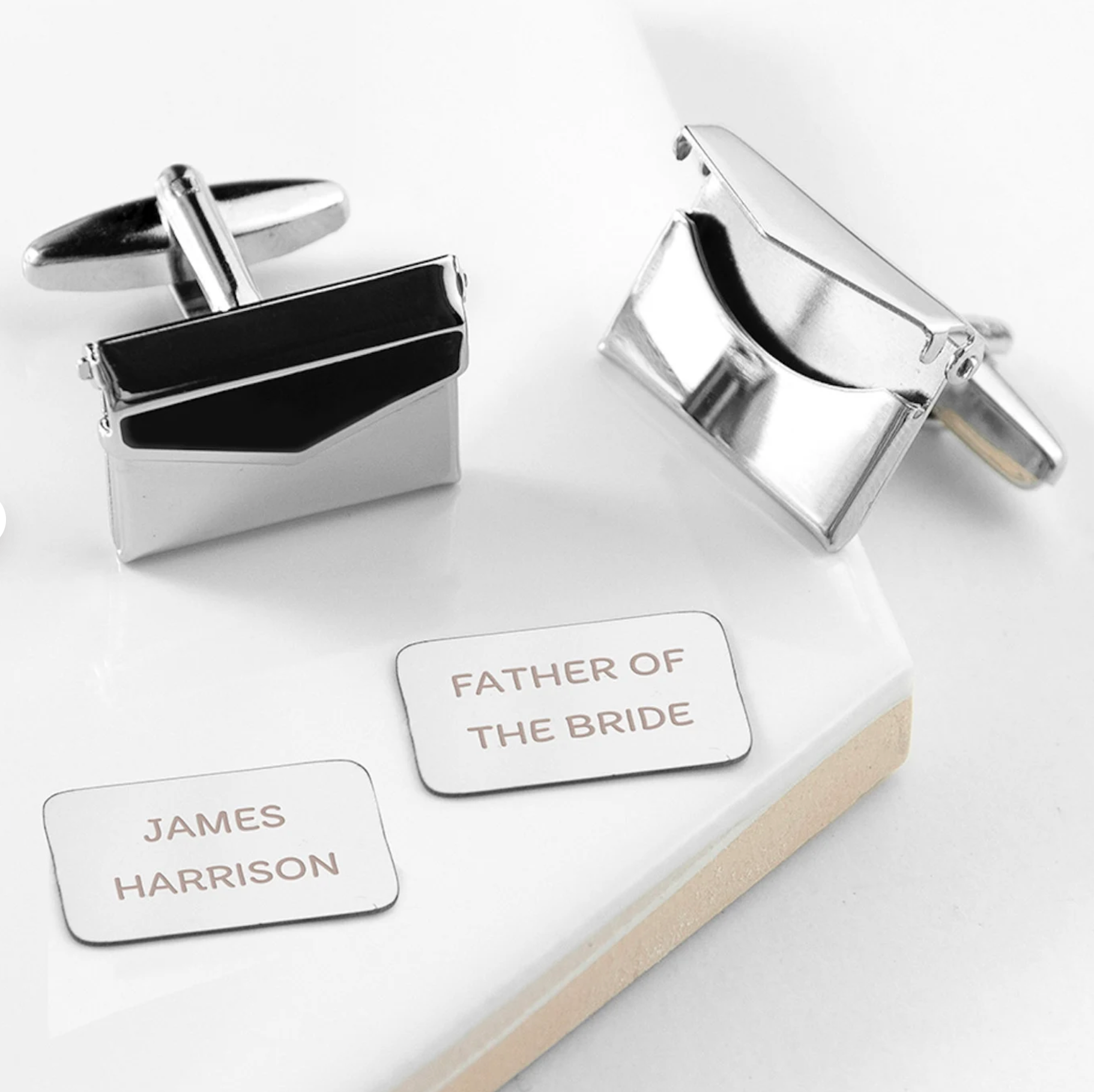 Personalised Secret Message Envelope Cufflinks