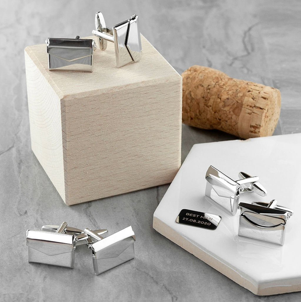 Personalised Secret Message Envelope Cufflinks