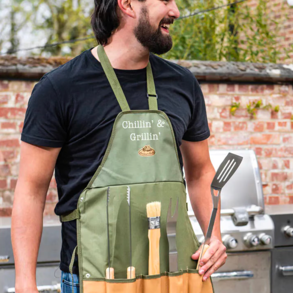 Personalised BBQ Apron Gift Set