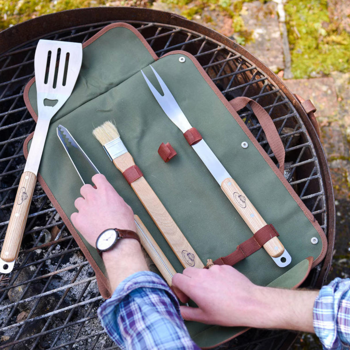 Personalised BBQ Apron Gift Set